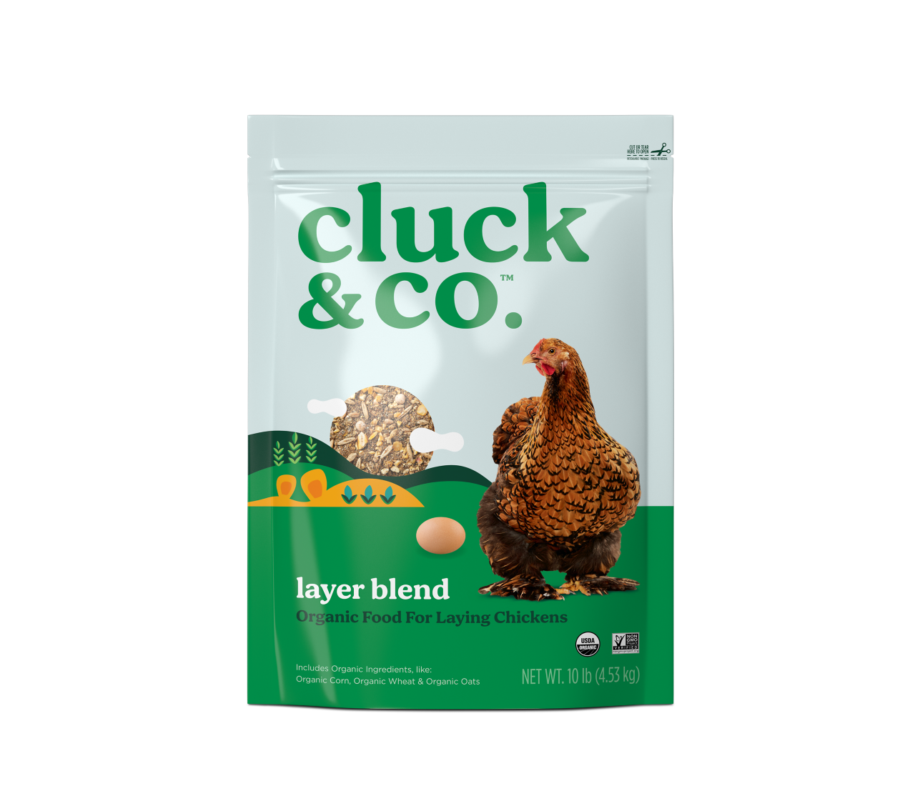 Image of Cluck & Co. Organic Layer Blend, 10 Pound Bag