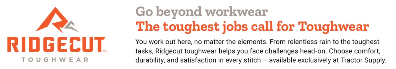 Ridgecut Toughwear. Go beyond workwear. The toughest jobs call for Toughwear.
