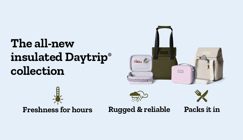Yeti bags and soft-sided coolers from the Daytrip collection