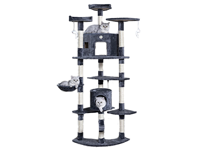 Cat trees and condos on sale. Save up to 80 percent. Shop now