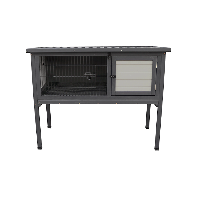 Category tile labelled Rabbit Hutches and Parts. Shop now.