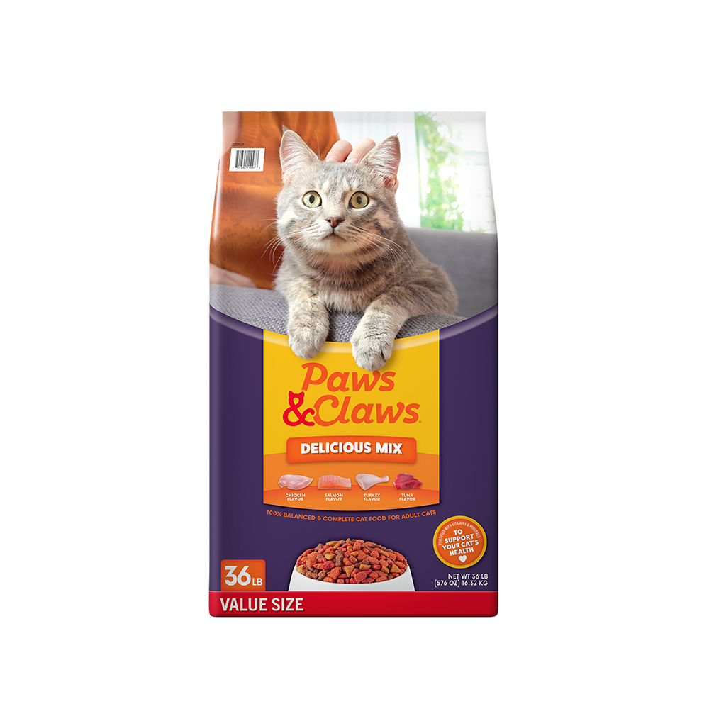 Category tile for dry cat food. Shop now