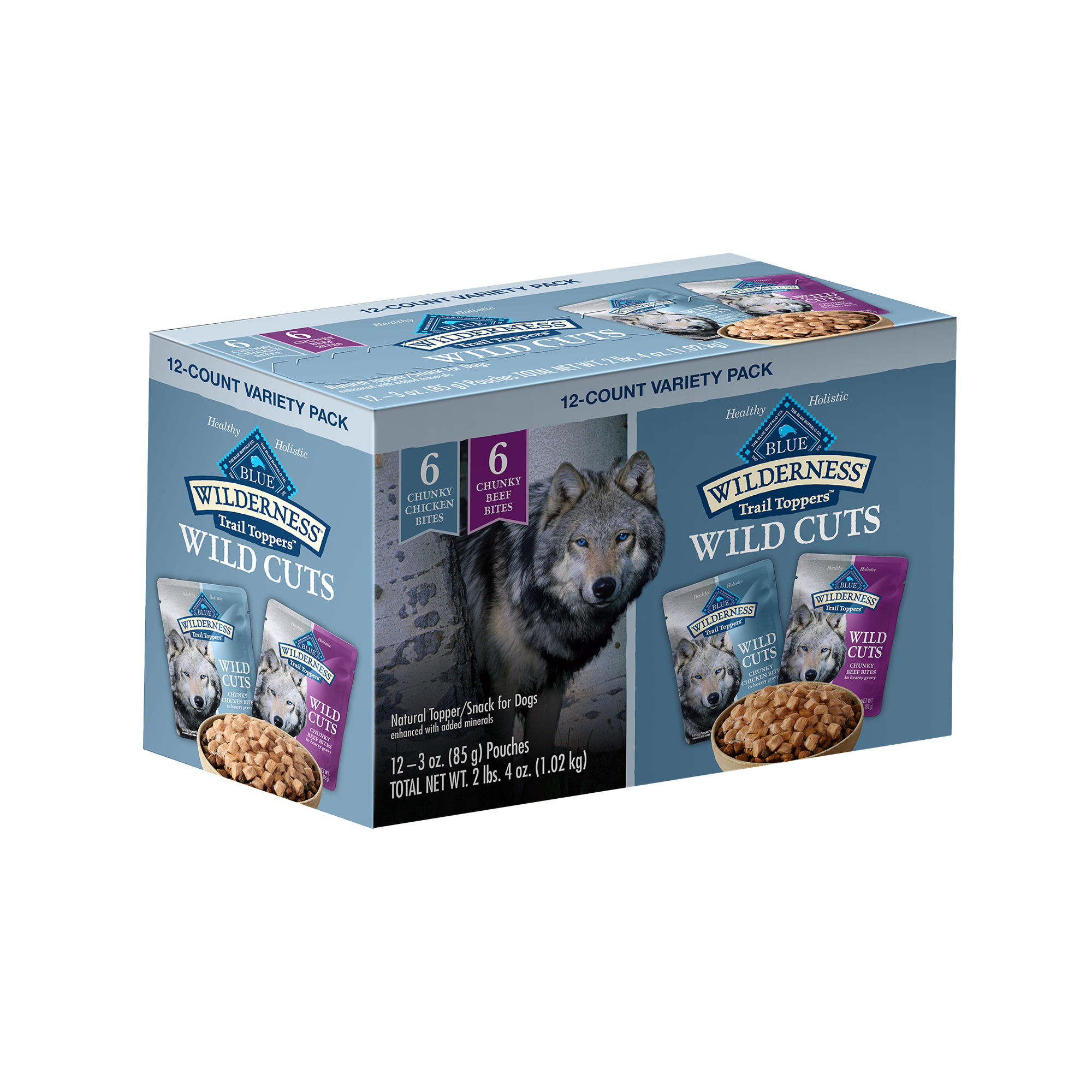 A representative image of a package of dog food toppers