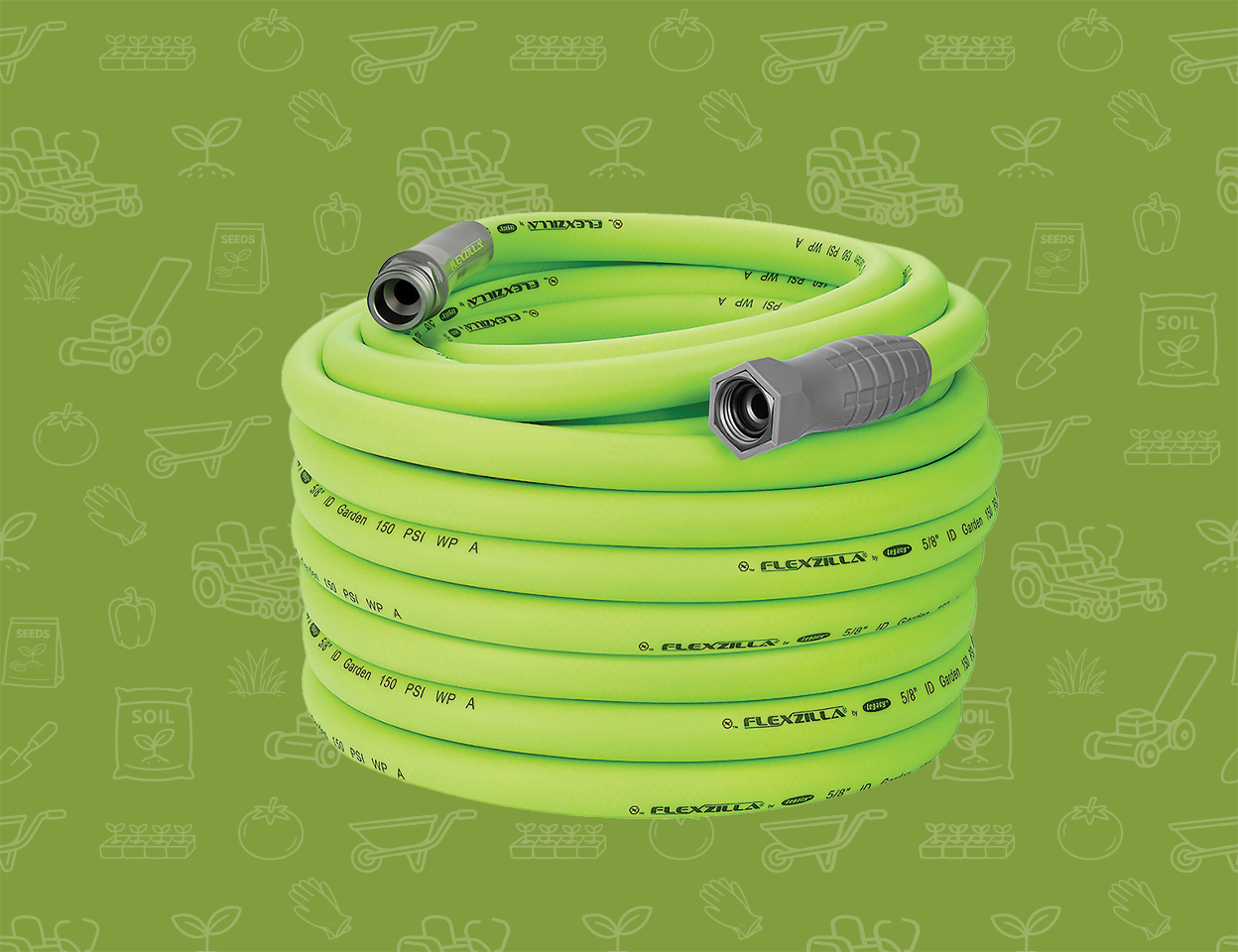 A deals tile reading Save 20 dollars on Flexzilla 100 foot hose at Tractor Supply with green hose shown. Shop now. 