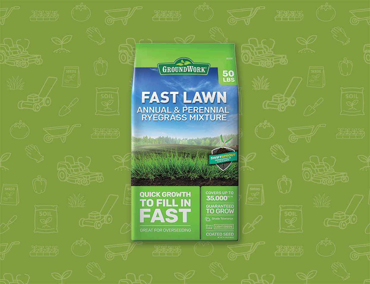 GroundWork grass seed on sale. Save 10 dollars. Shop now.