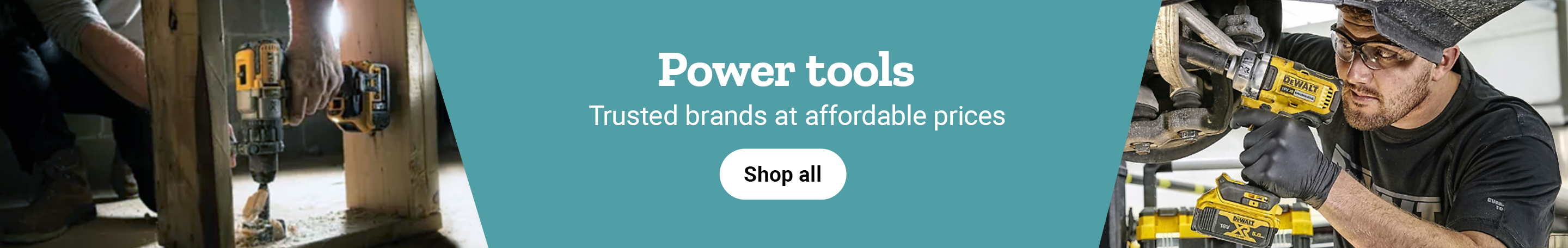 Man holding a power tool