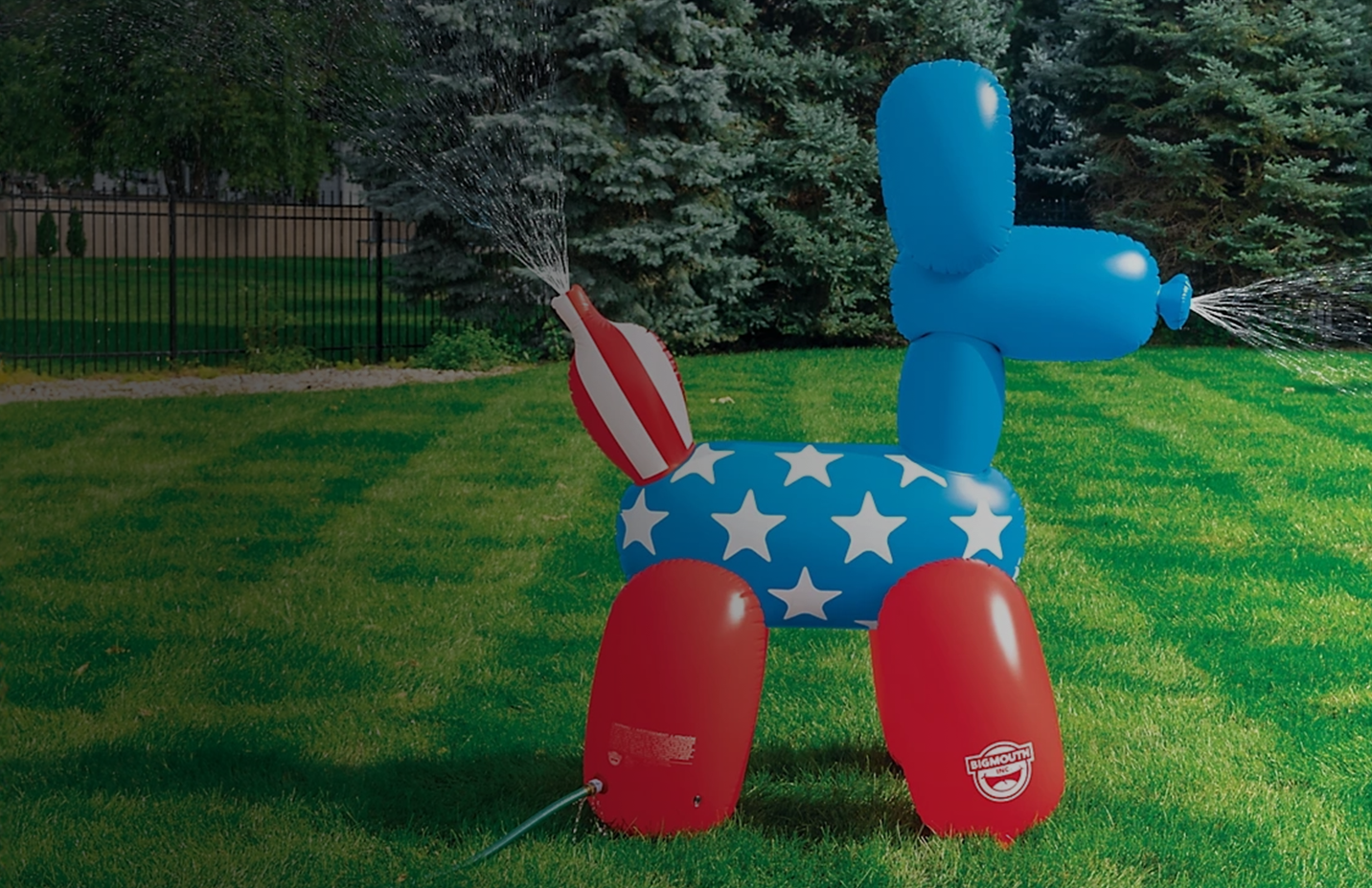 Promotional banner reading, Americana outdoor fun. Backyard favorites for summertime.