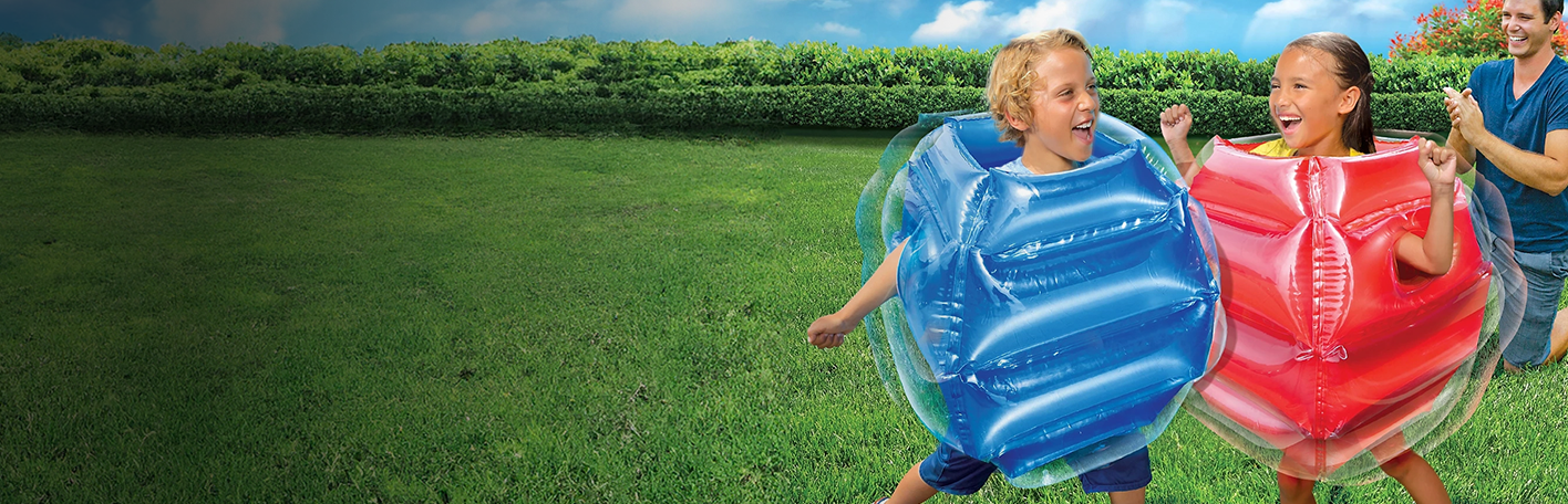 Promotional banner reading, lawn games. Easy fun for the whole family.