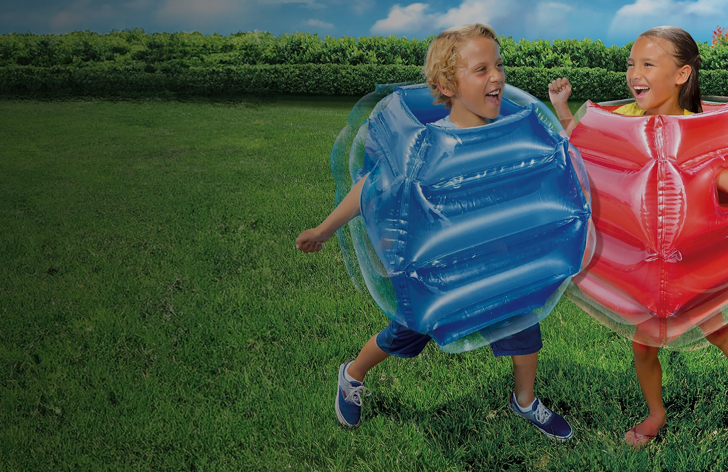 Promotional banner reading, lawn games. Easy fun for the whole family.