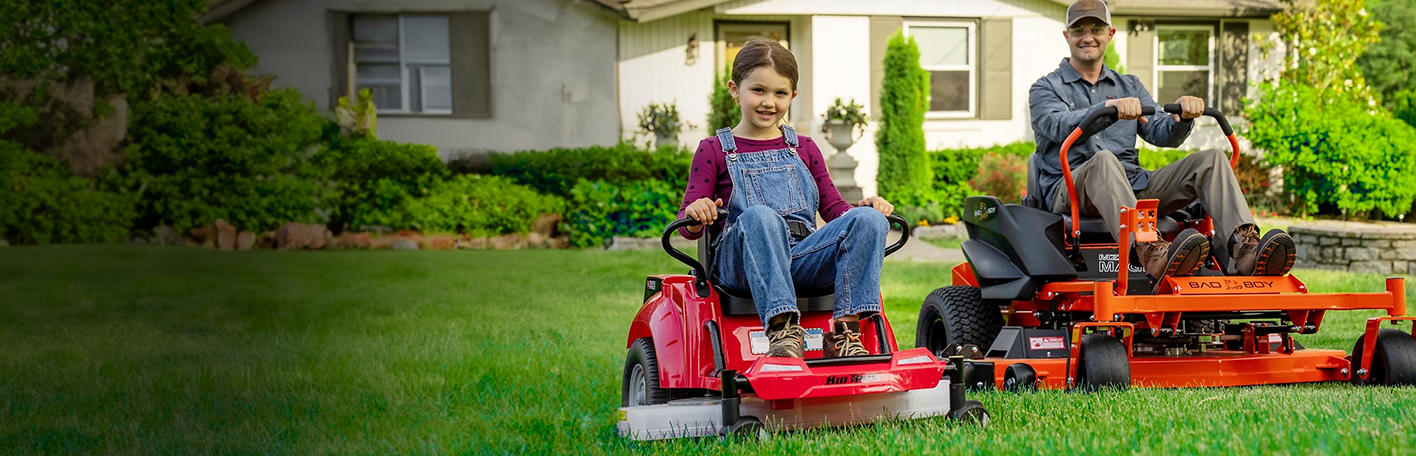 Promotional banner reading, Powered ride-on toys. Big fun for kids who love to ride.