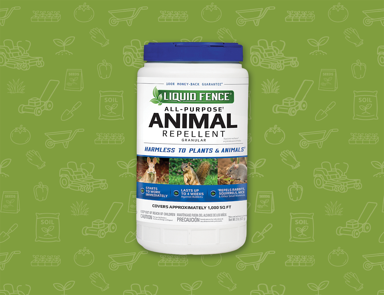 Category title labelled save 3 dollars on liquid animal repellent. Shop now. 