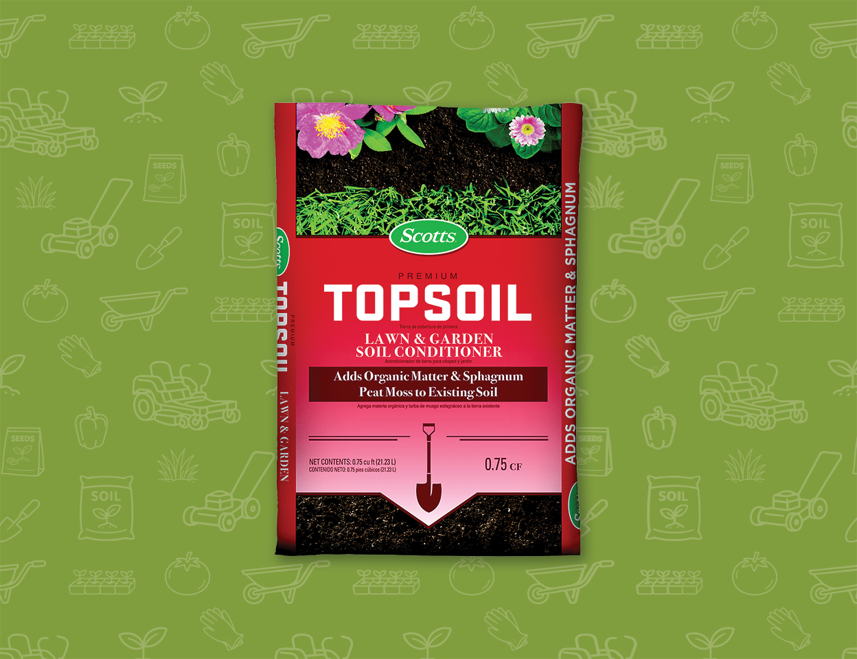 Category title labelled buy one Scotts top soil get one 25% off. Shop now. 