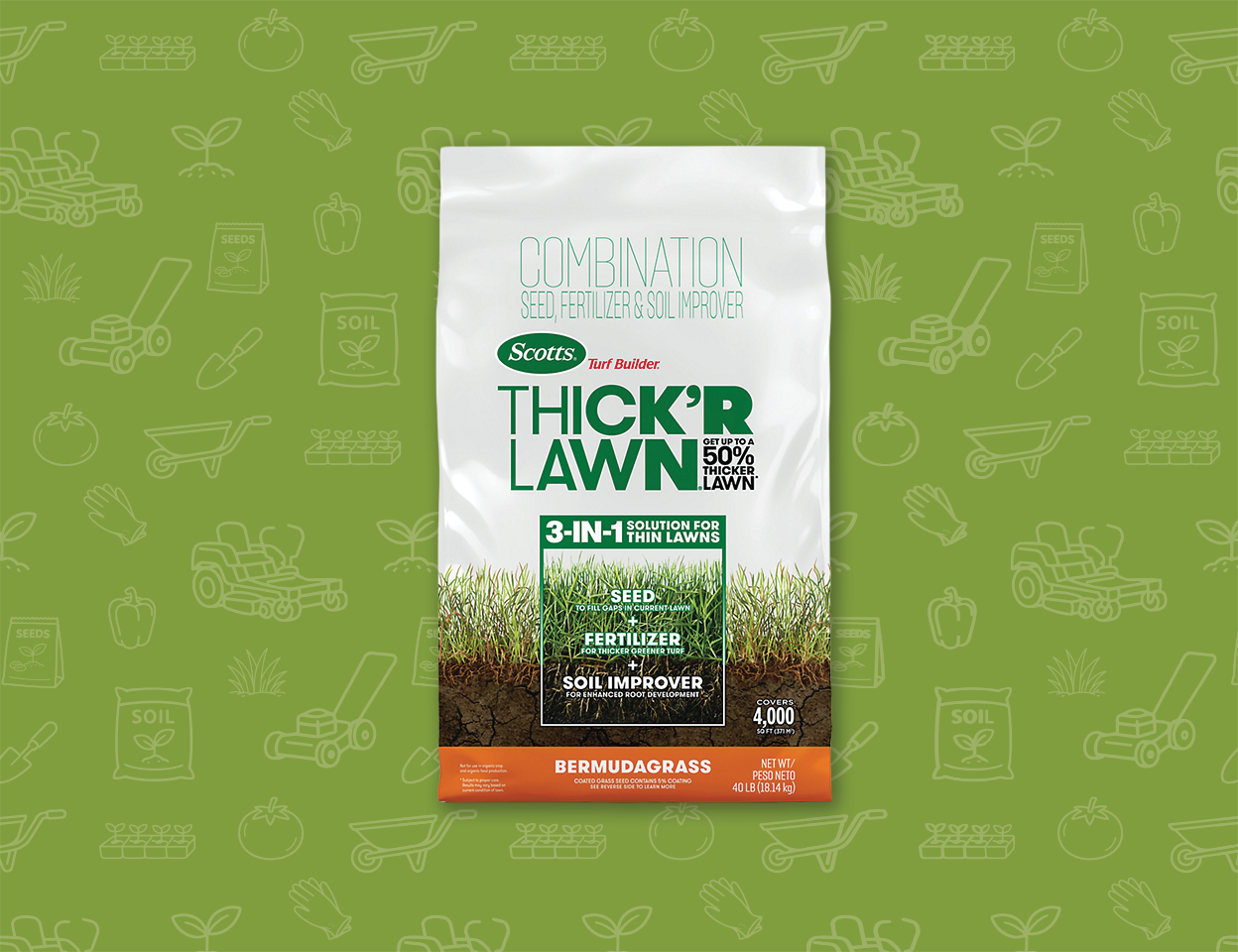 Category title labelled save 10 dollars on Scotts turf builder. Shop now.