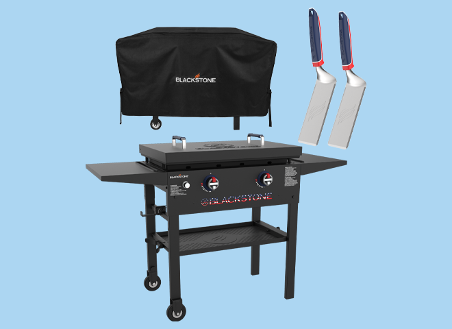 Deals tile reading save 100 dollars, now 299.99 dollars on the Patriotic Griddle with a shop now link.  