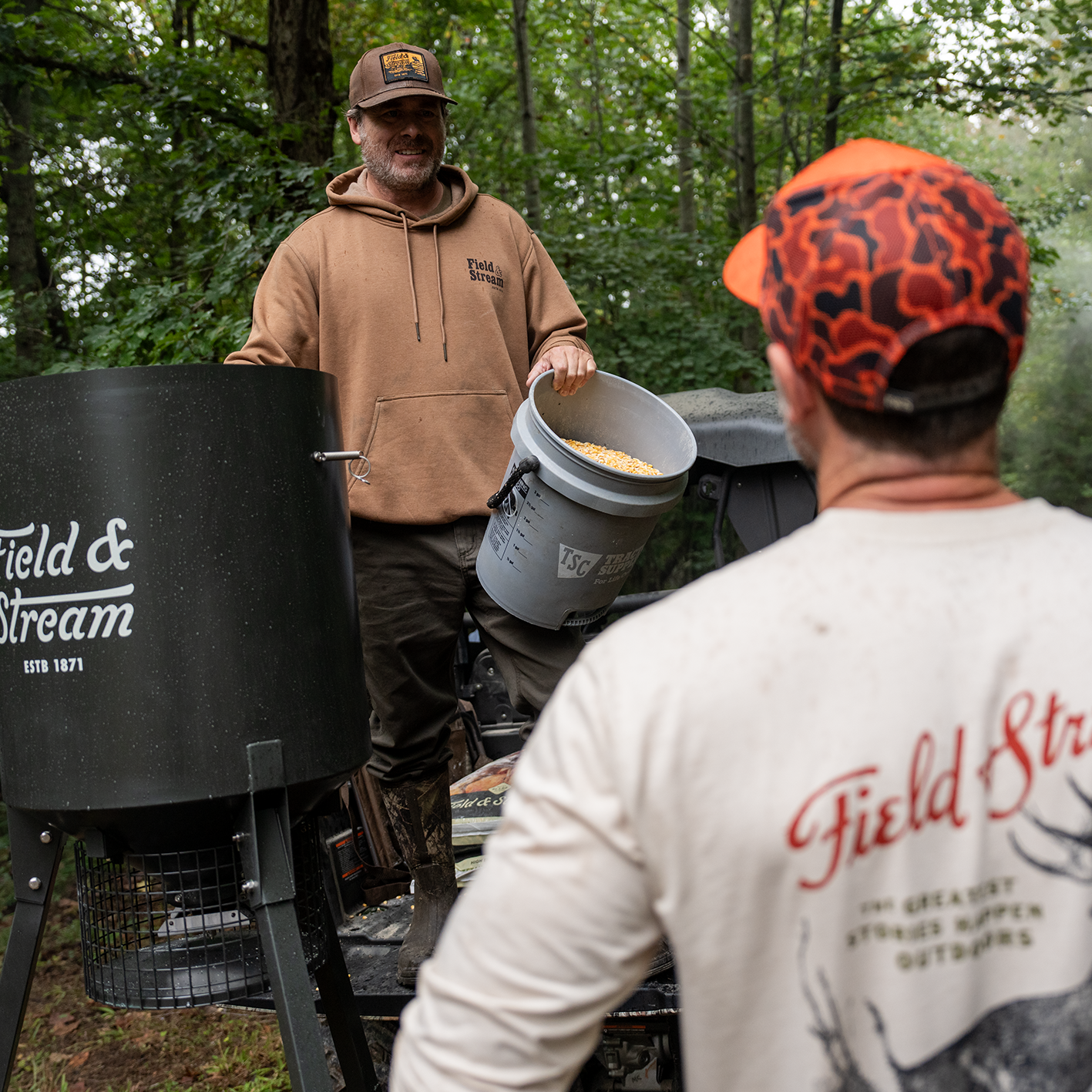 Shop Field and Stream clothing, deer feed and deer feeders
