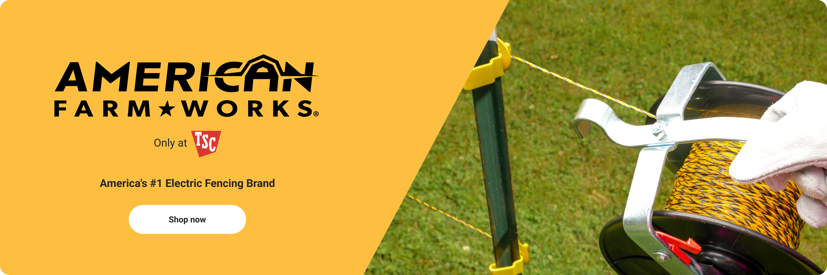 America’s number 1 electric fencing brand, exclusively at TSC.