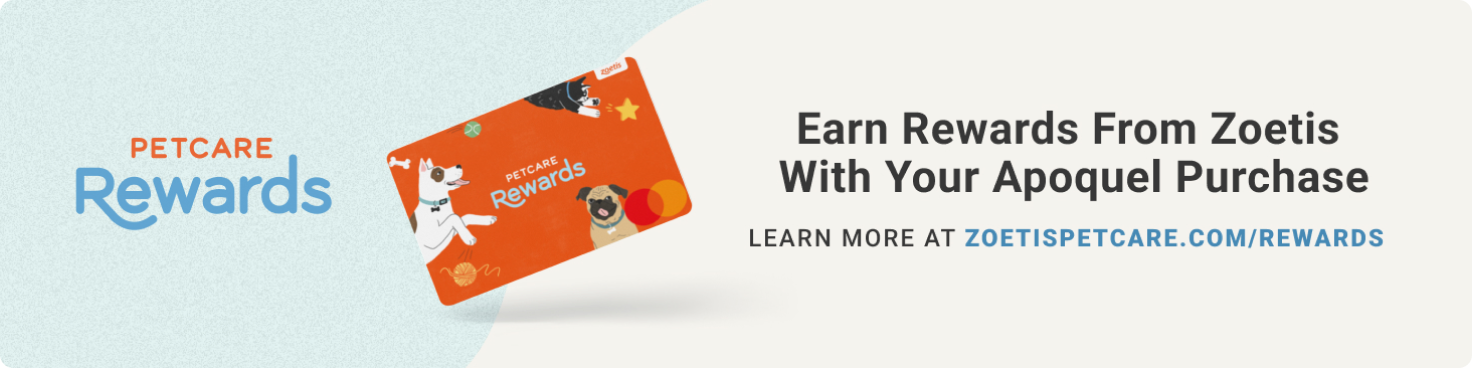 A promotional banner for pet care rewards.