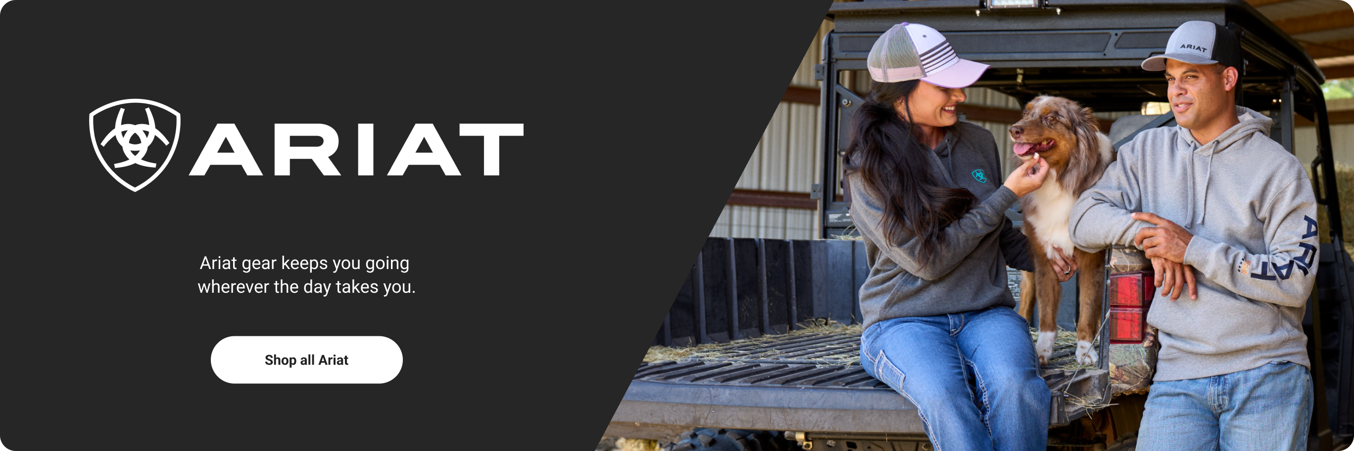 Shop all Ariat clothing, denim and footwear.