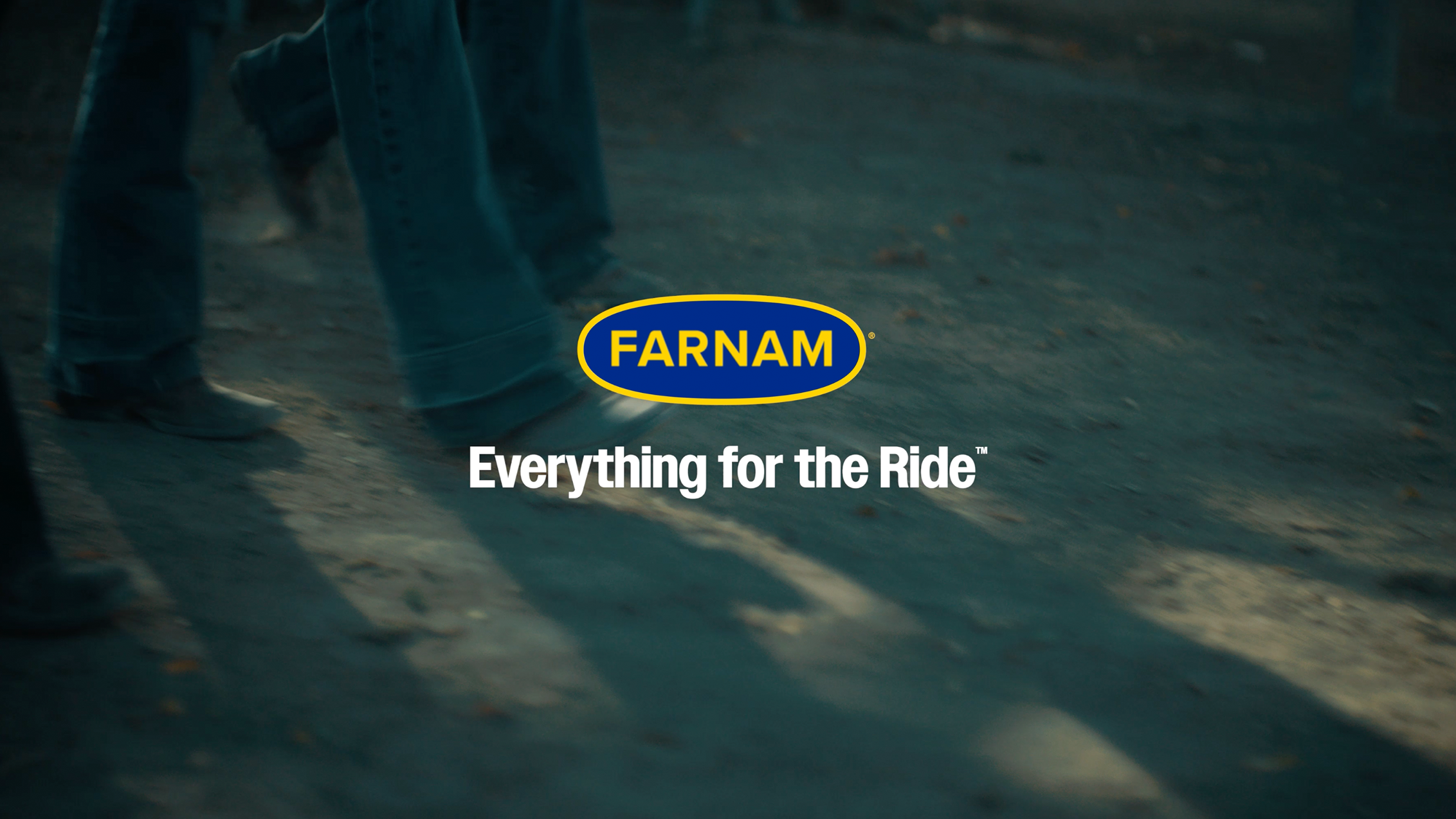Farnam promotional video banner reading Everything for the Ride.