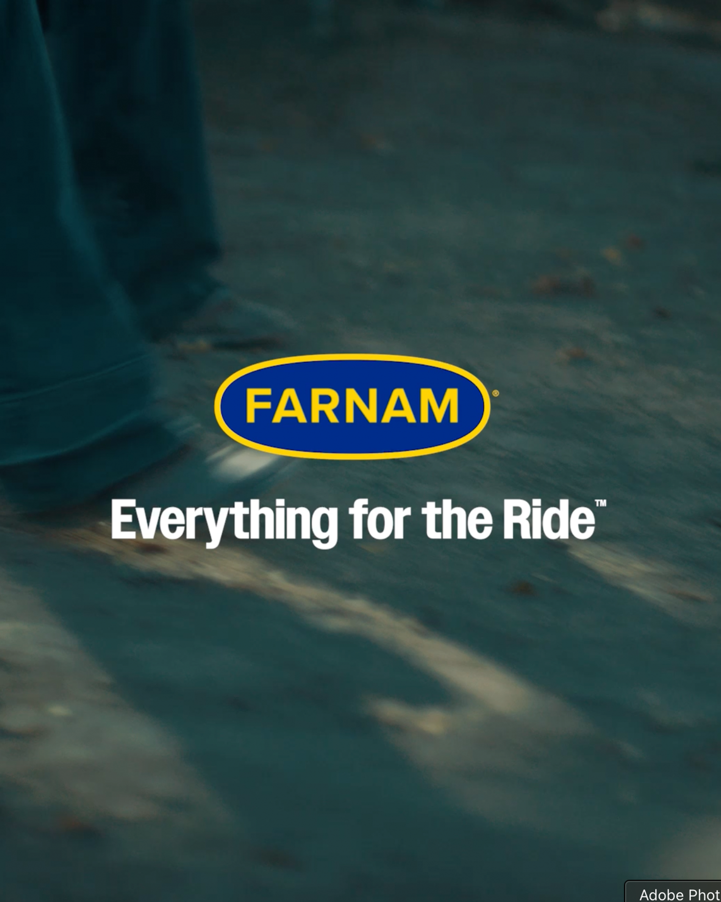 Farnam promotional video banner reading Everything for the Ride.