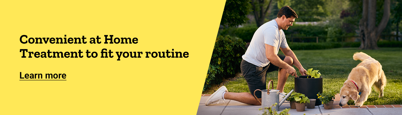 Galliprant banner reading, Convenient home treatment to fit your routine. Learn more.