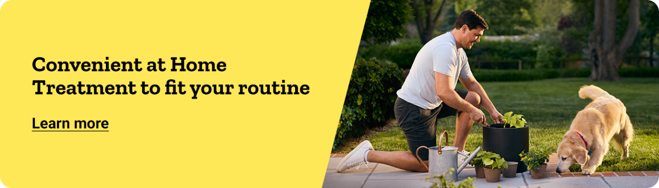 Galliprant banner reading, Convenient home treatment to fit your routine. Learn more.