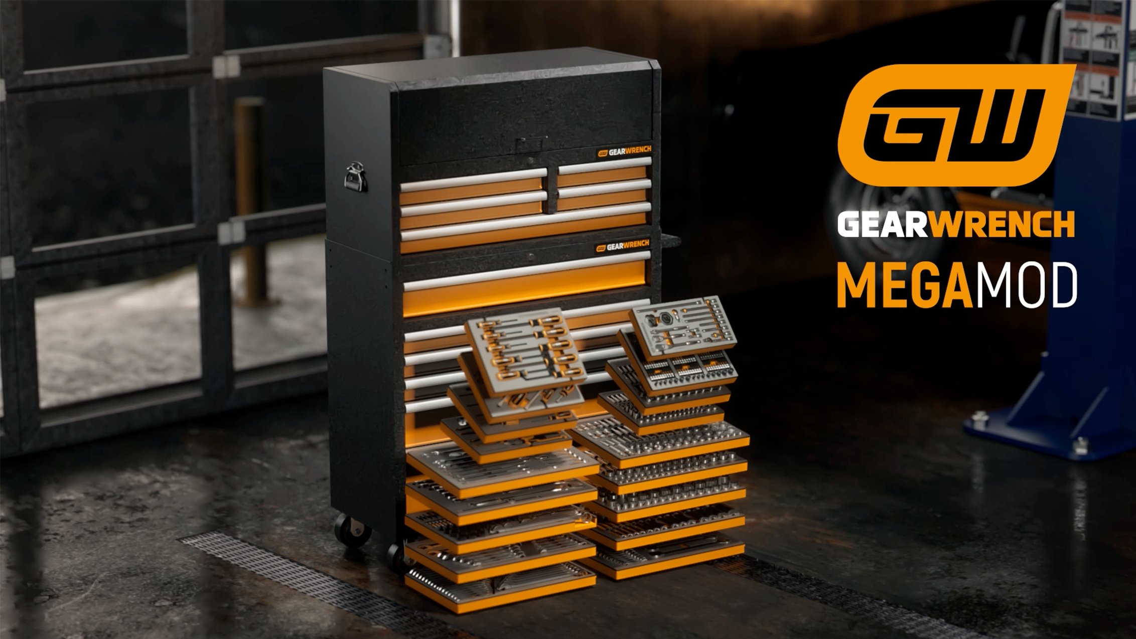 A Gearwrench video about their Megamod tool storage