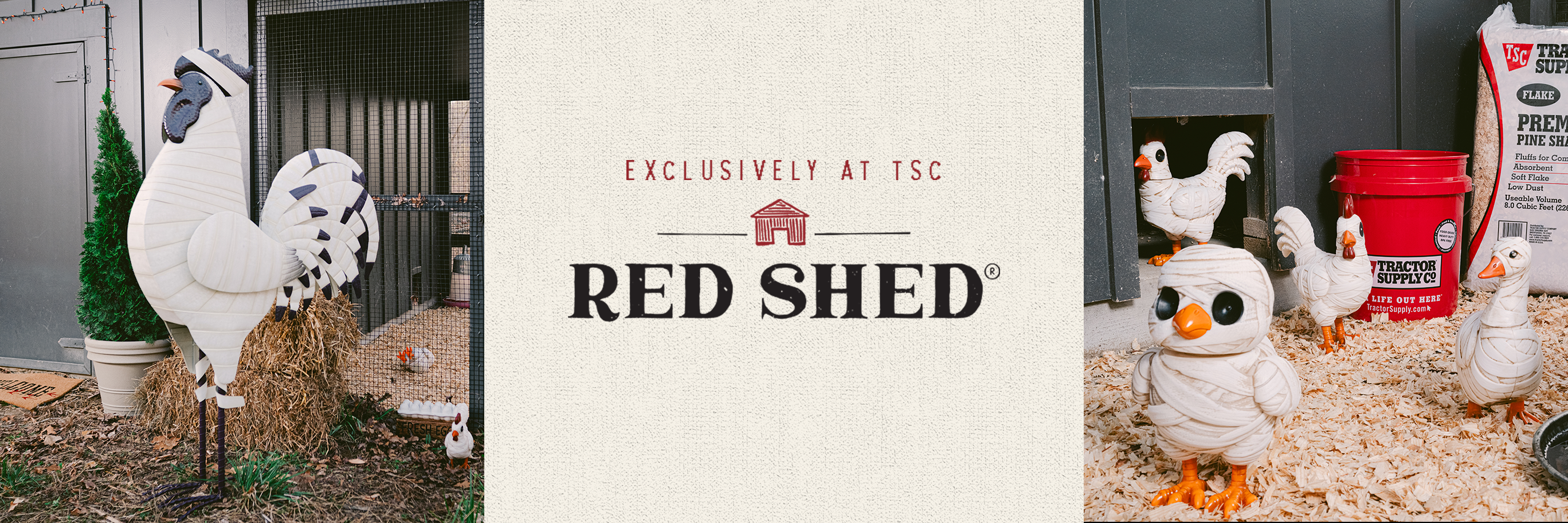Banner for Red Shed, exclusively at TSC