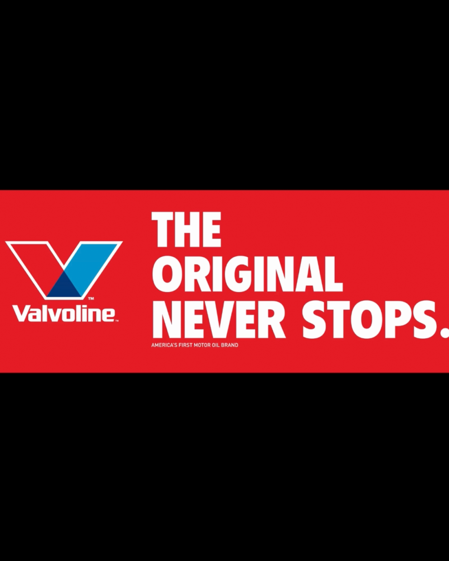 A Valvoline brand video. Video title is Valvoline, the original never stops