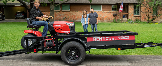 Rent a trailer at your local Tractor Supply