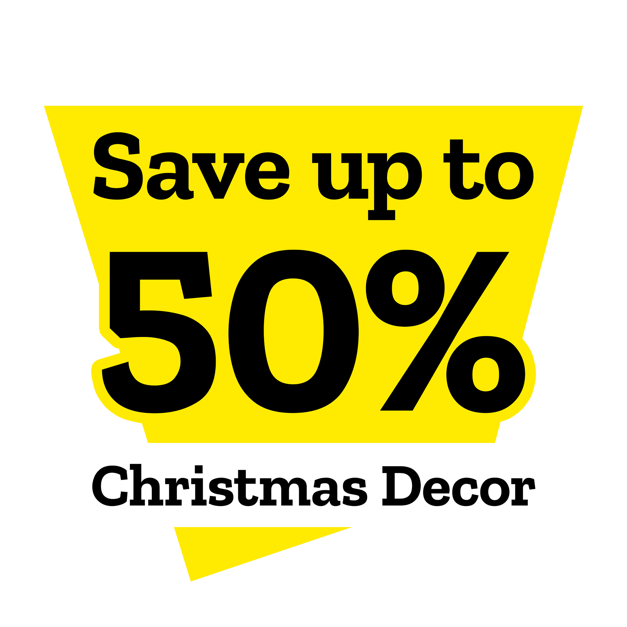 Save up to 50 percent on Christmas décor