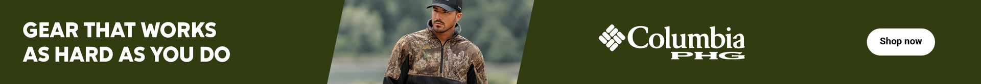 Columbia PHG. Gear that works as hard as you do. Shop now