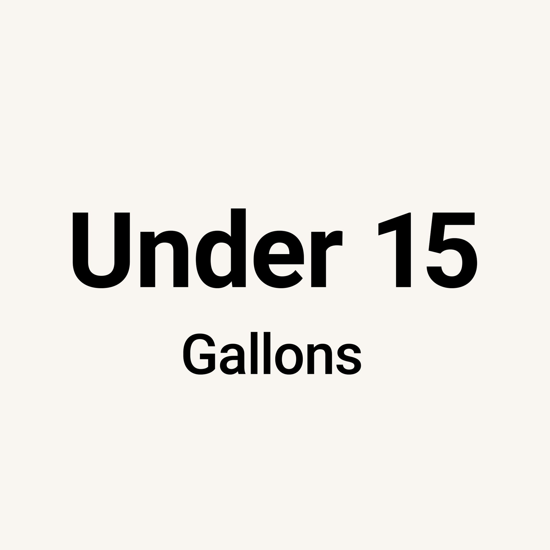 Text only tile, shop by tank capacity under 15 gallons. 