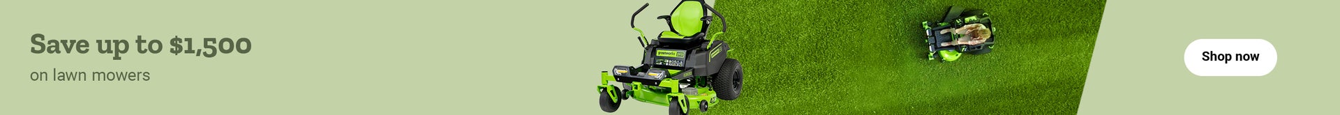 Free Delivery on select zero turns and riding lawn mowers. Special financing available. Shop now