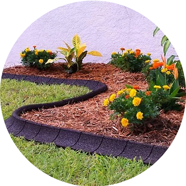 Category tile labeled landscape edging. Shop now.