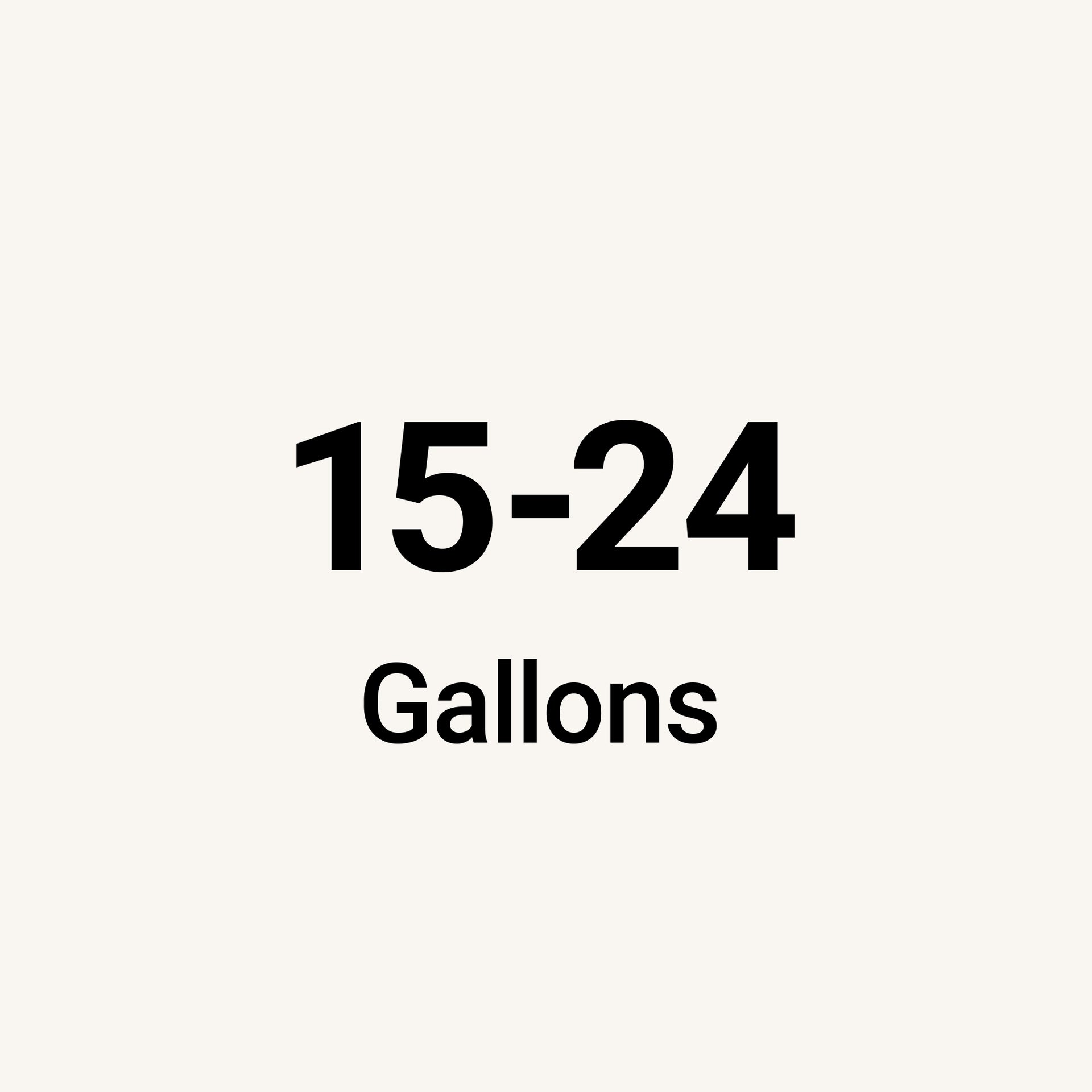 Text only tile, shop by tank capacity 15 to 24 gallons. 