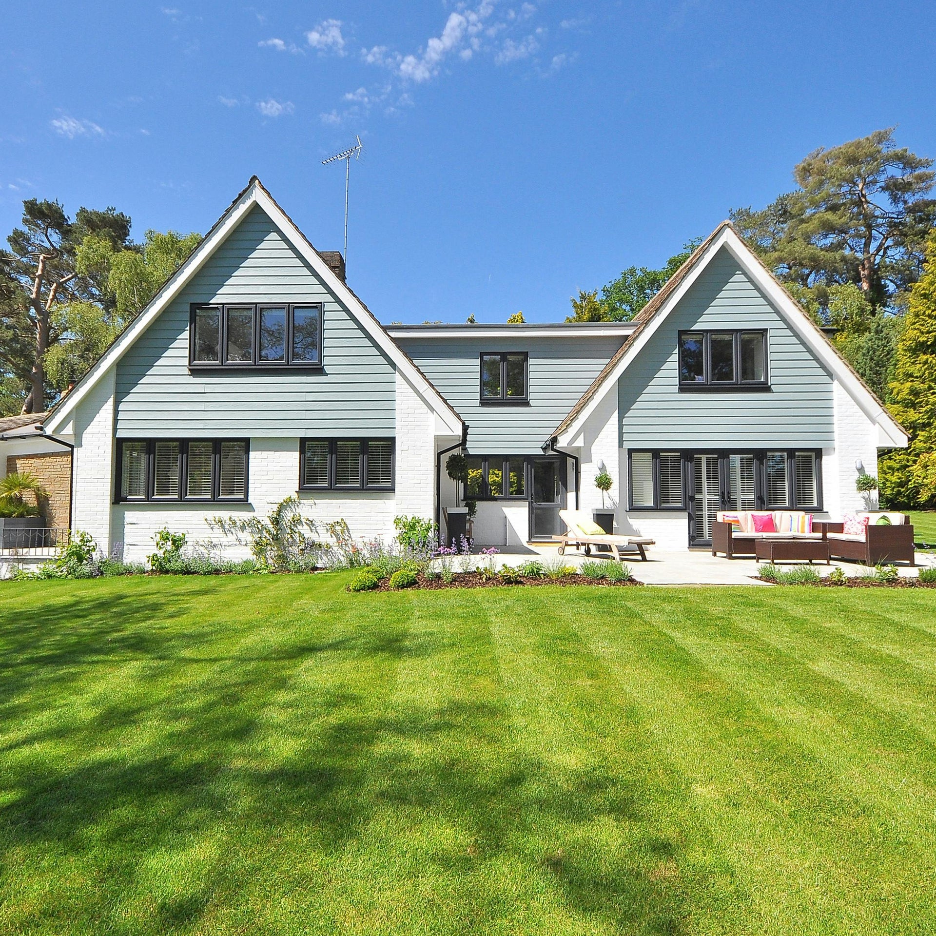 A residential yard is shown. Tile is labelled residential yards and gardens. Shop items for under 1 acre. 