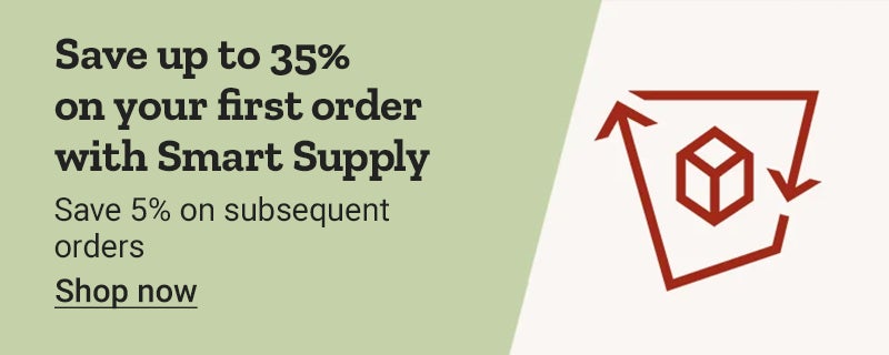 Save up to 35 percent on your first Smart Supply pet order, 5 percent on subsequent orders. Shop now. 