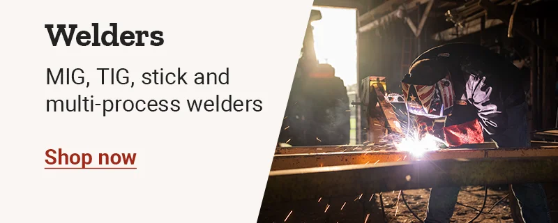 MIG, TIG, stick and multi-process welders