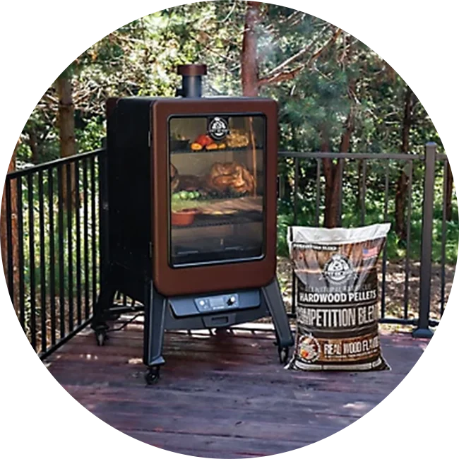 Category tile labeled smokers. Shop now.