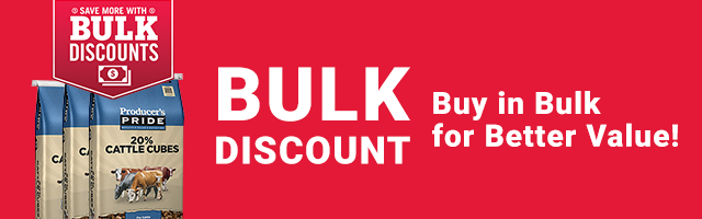 Bulk discount. Buy in bulk for better value