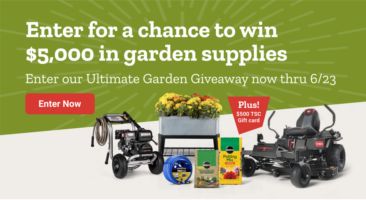 Enter for a chance to win $5,000 in garden supplies. Enter our Ultimate Garden Giveaway now through June 23rd. Enter Now.