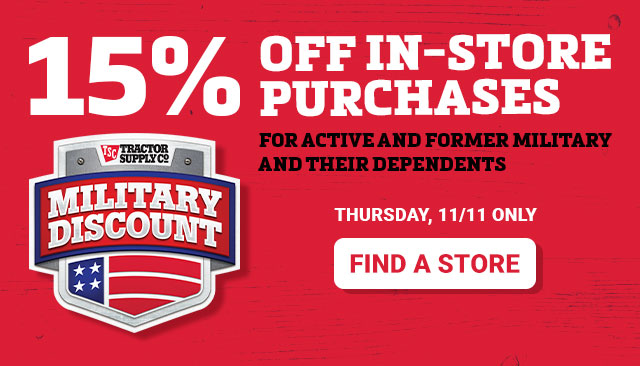 Tractor Supply Military Support, Farm Supply Wilmington Nc