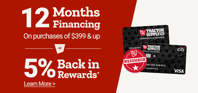 Neighbor's Club Rewards. 12 months Financing on Purchases of $399 and up, or five percent back in rewards. Learn more