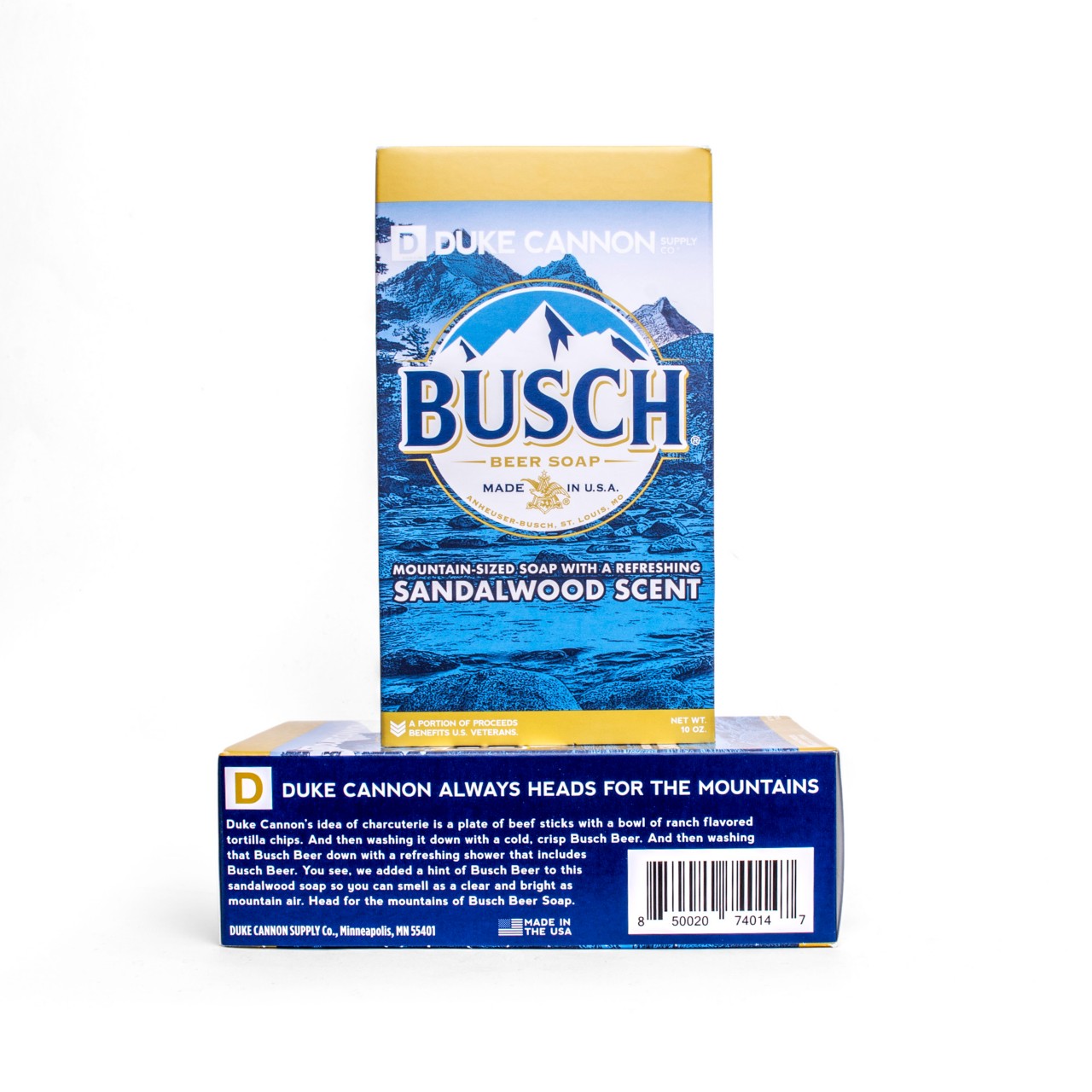 Image links to Busch beer soap.