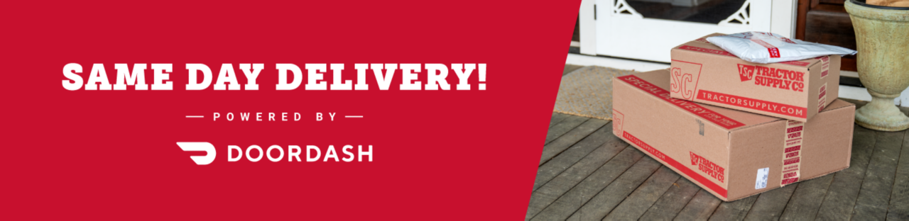 Same Day Delivery! Powered by DoorDash