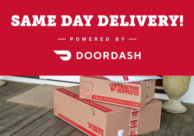 Same Day Delivery! Powered by DoorDash