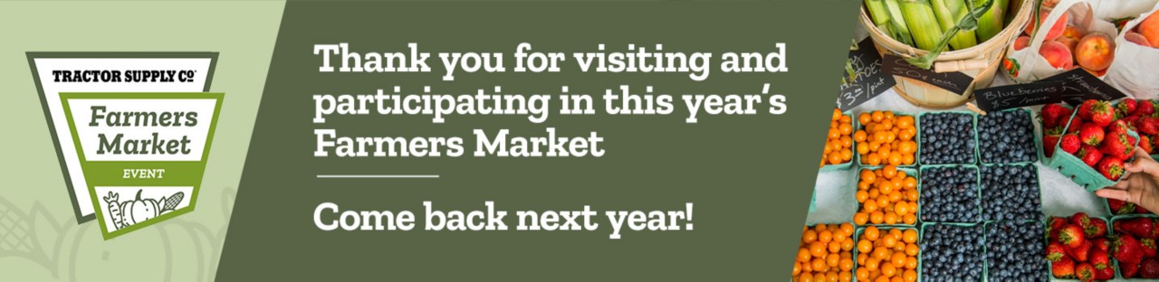 Thank you for visiting and participating in this years farmers market come back next year