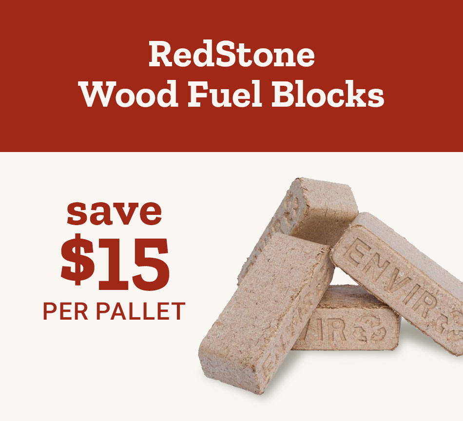 RedStone Wood Fuel. Save $15 Per Pallet