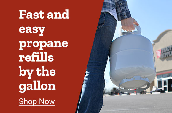Fast and easy propane refills by the gallon. Shop Now.